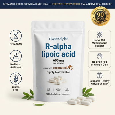 R-Alpha Lipoic Acid — 600mg Pure R-Form Softgels